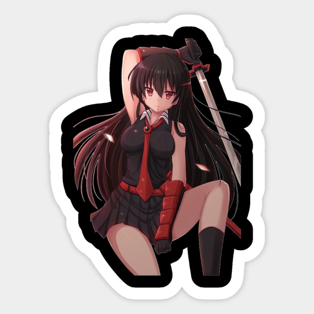 Akame - Akame Ga Kill Sticker by ThomaneJohnson